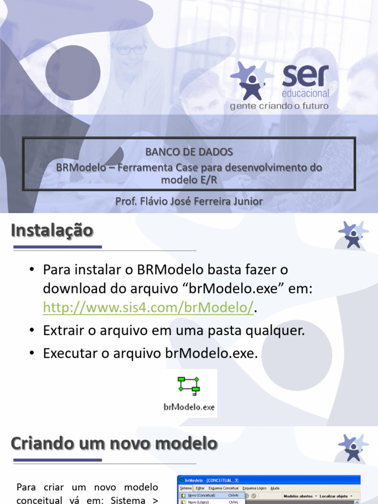 Instalação e Uso do BRModelo | PDF | SQL | Informática