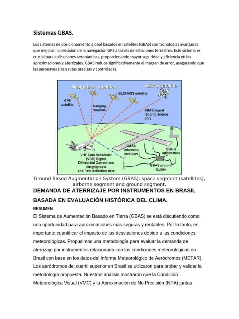 Ventajas del Sistema GBAS en Brasil | PDF | Tecnología