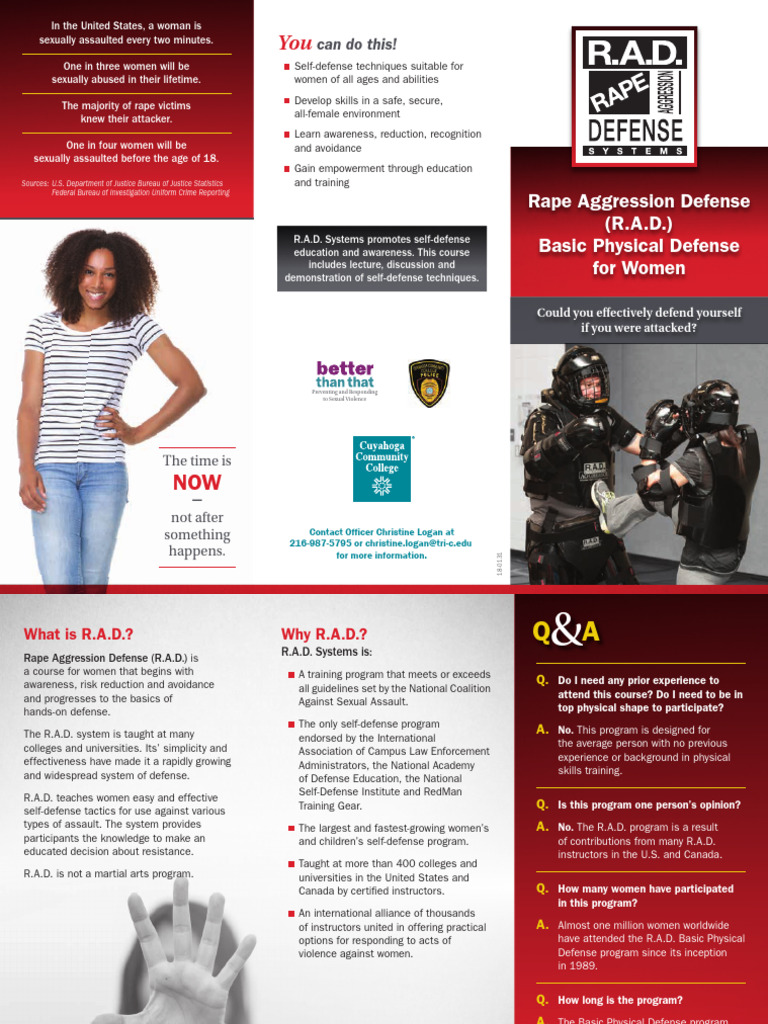 R.A.D. Self-Defense for Women | PDF | Self Defense | Sexual Assault