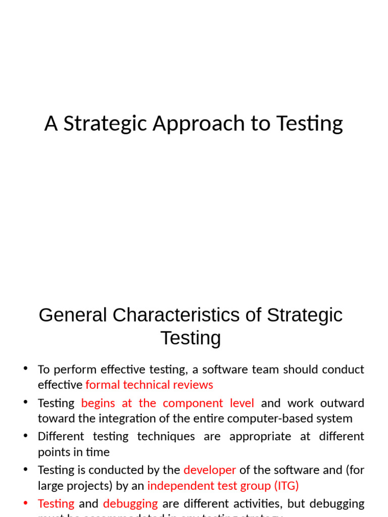 CH 17 Software Testing Strategies New | PDF | Software Testing | Unit ...