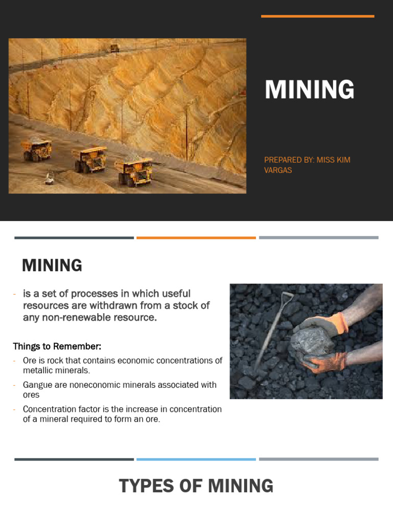 Overview of Mining Processes and Types | PDF | Mining | Surface Mining
