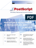 Sustainable Development in Post Conflict Regions: A Review: Postscript Vol VIII, No.6, November-December 2011
