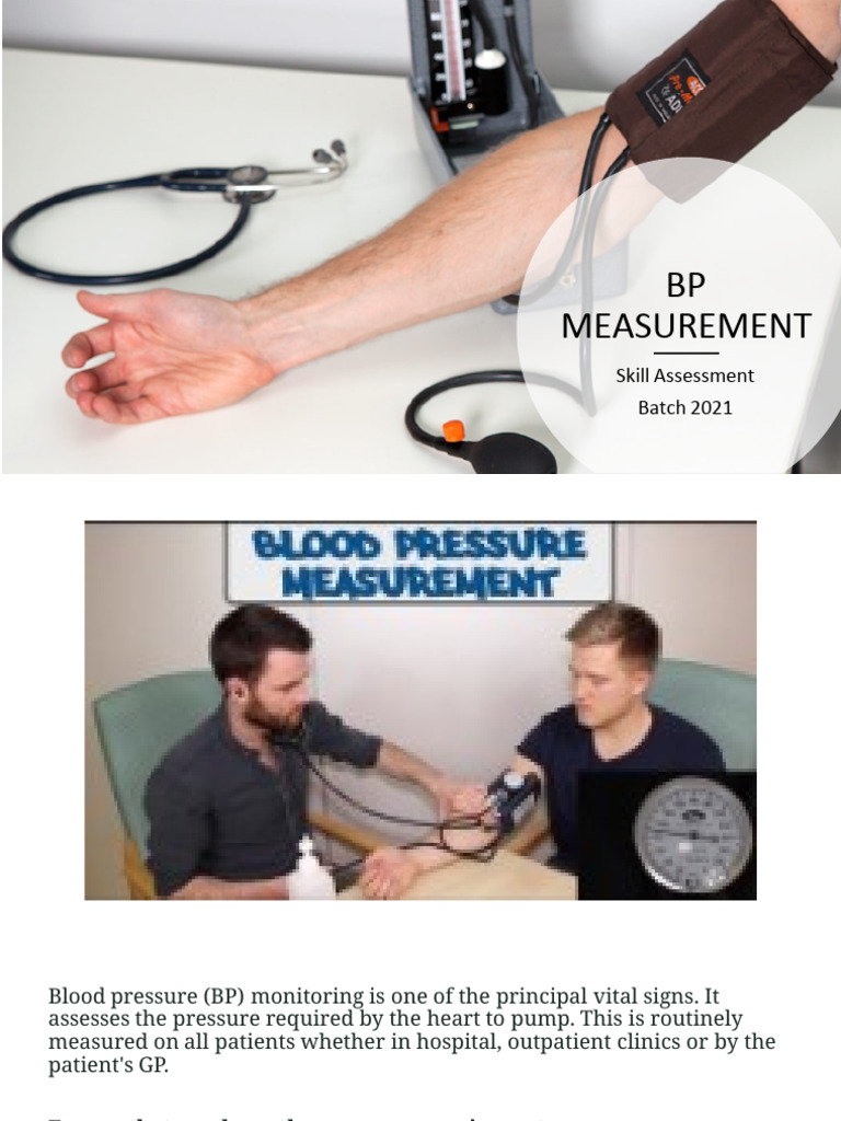 Blood Pressure Measurement Procedure | PDF | Blood Pressure ...
