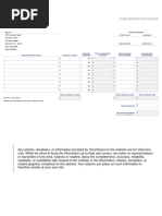 Subcontractor Progress Claim Template | PDF | Business Law