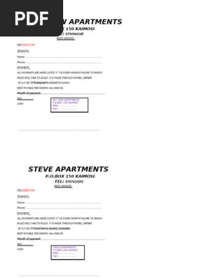 RENT INVOICE