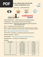 Gujarat Chess Tournament 2026 Details | PDF | Chess | Traditional Board ...