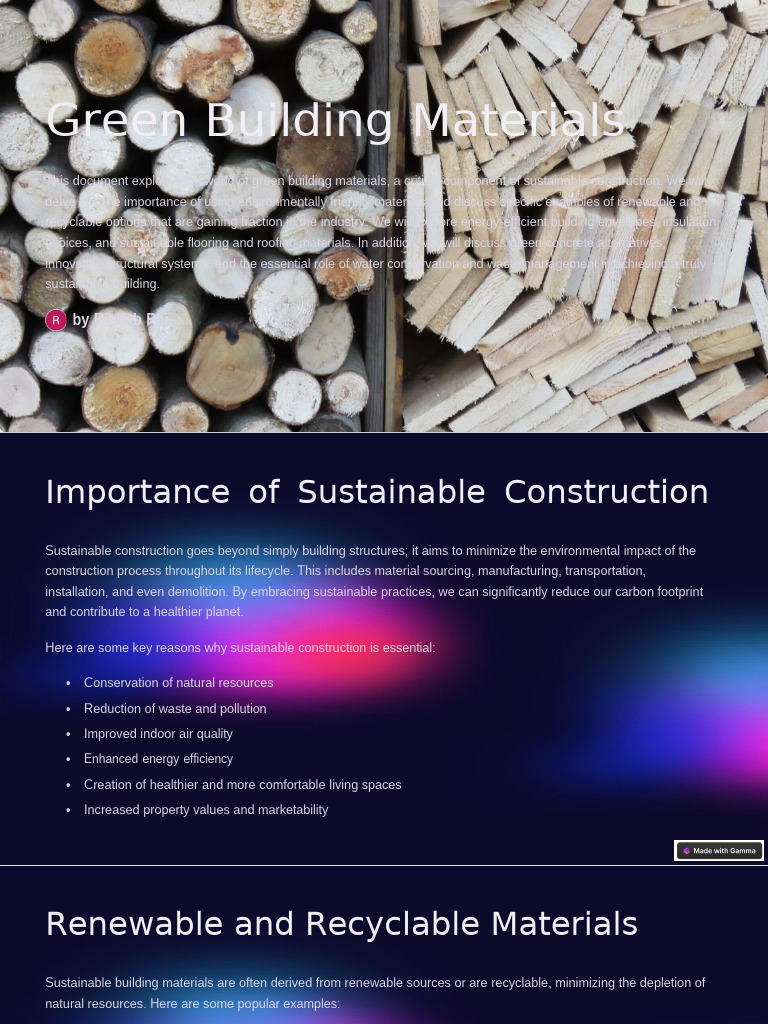 Green Building Materials Overview | PDF | Building Insulation | Green ... - Green Building Materials Prices In Uk