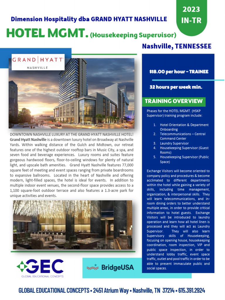 Grand Hyatt Nashville Hotel Overview | PDF | Hotel | Nashville
