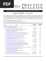 Clinical Practice Guideline - ACOG | PDF | Postpartum Period | Obstetrics