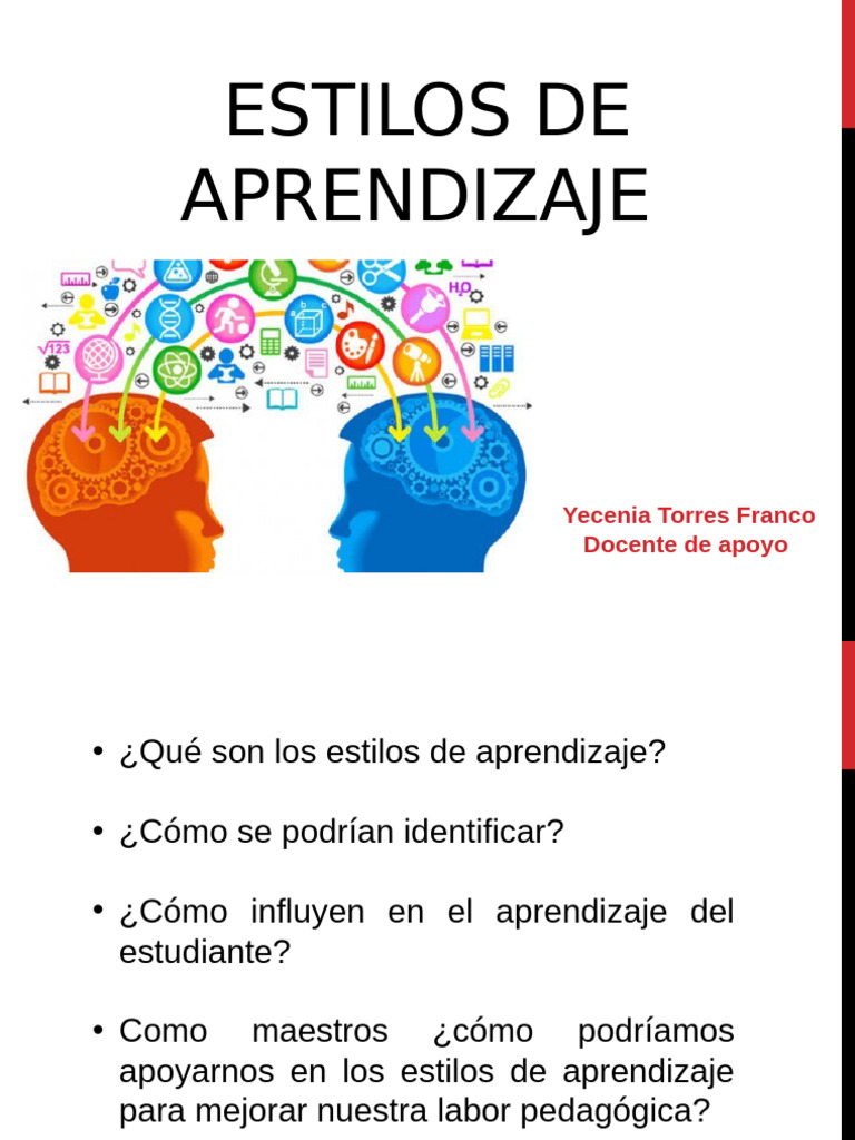 Estilos de Aprendizaje | PDF | Aprendizaje | Aprendiendo estilos