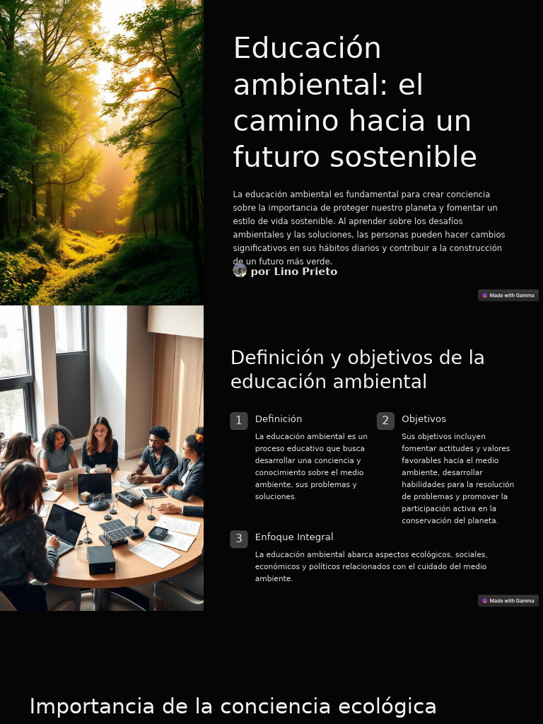 Educación Ambiental para un Futuro Sostenible | PDF | Sustentabilidad ...