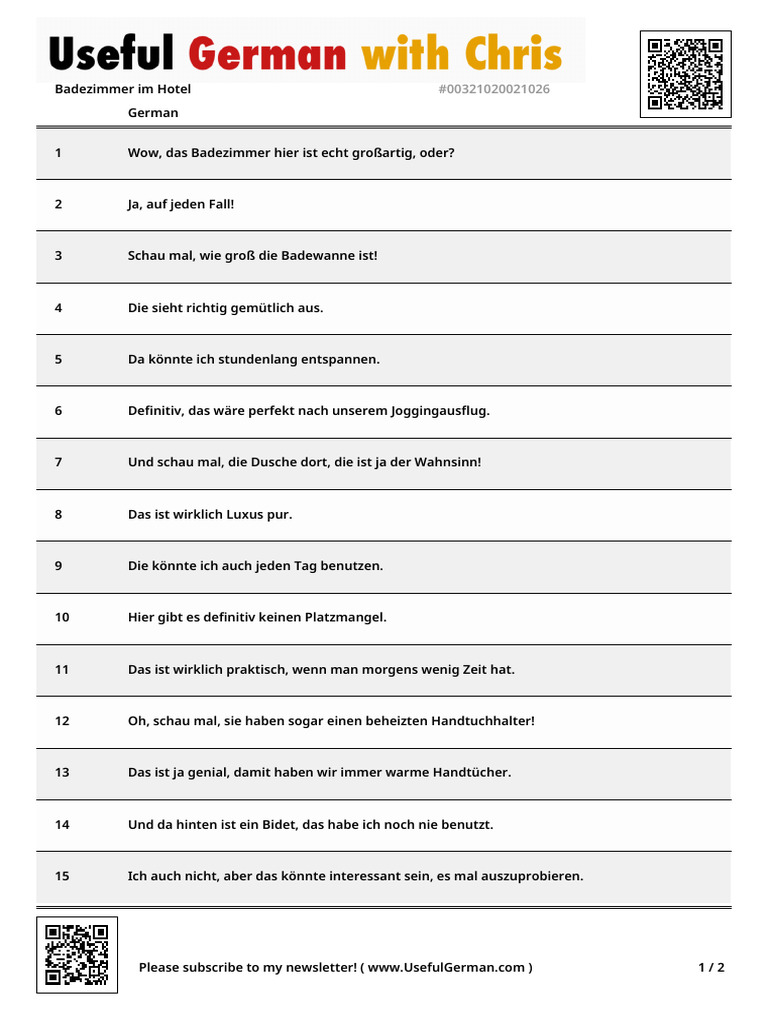 Dialogue German 26 | PDF