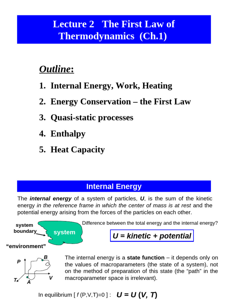Lecture 2 | PDF | Gases | Heat