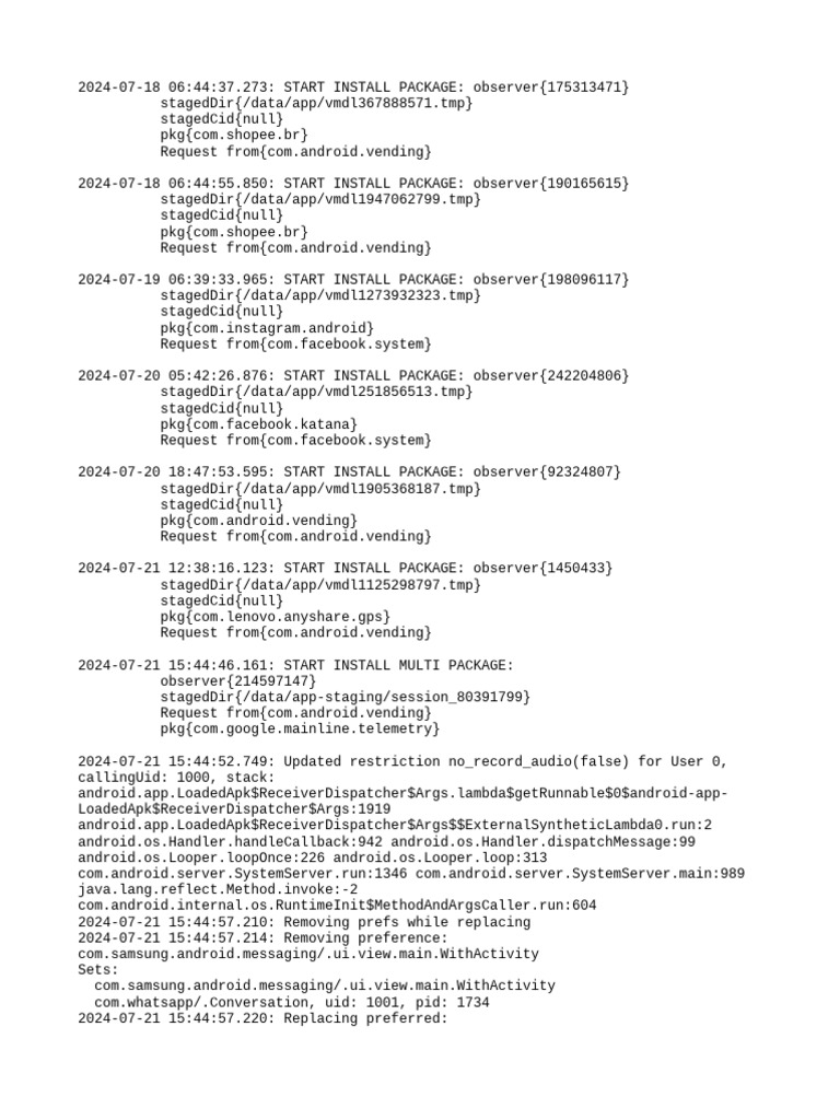 PM Debug Info | PDF | Android (Operating System) | Operating System ...