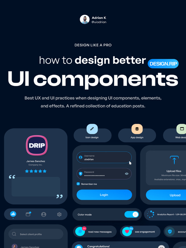 How To Design Better UI Components, Adrian Kuleszo | PDF