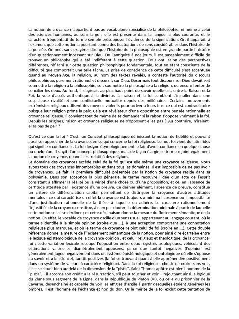 Foi et raison : une dualité complexe | PDF | Raison | Foi