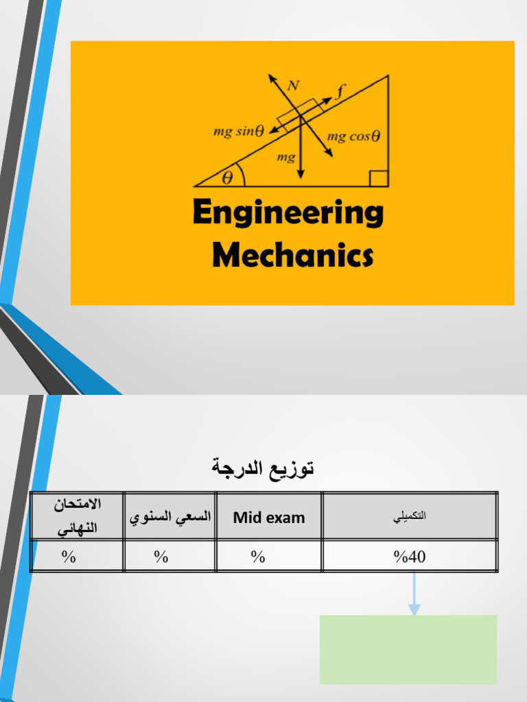 Engineering Mechanices Lec 1 - 014305 | PDF | Force | Weight