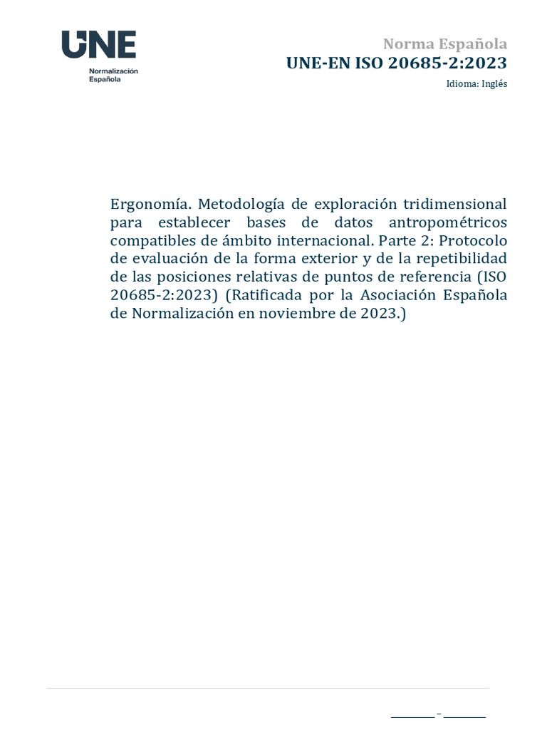 Une-En Iso 20685-2 2023 | PDF | Regulación