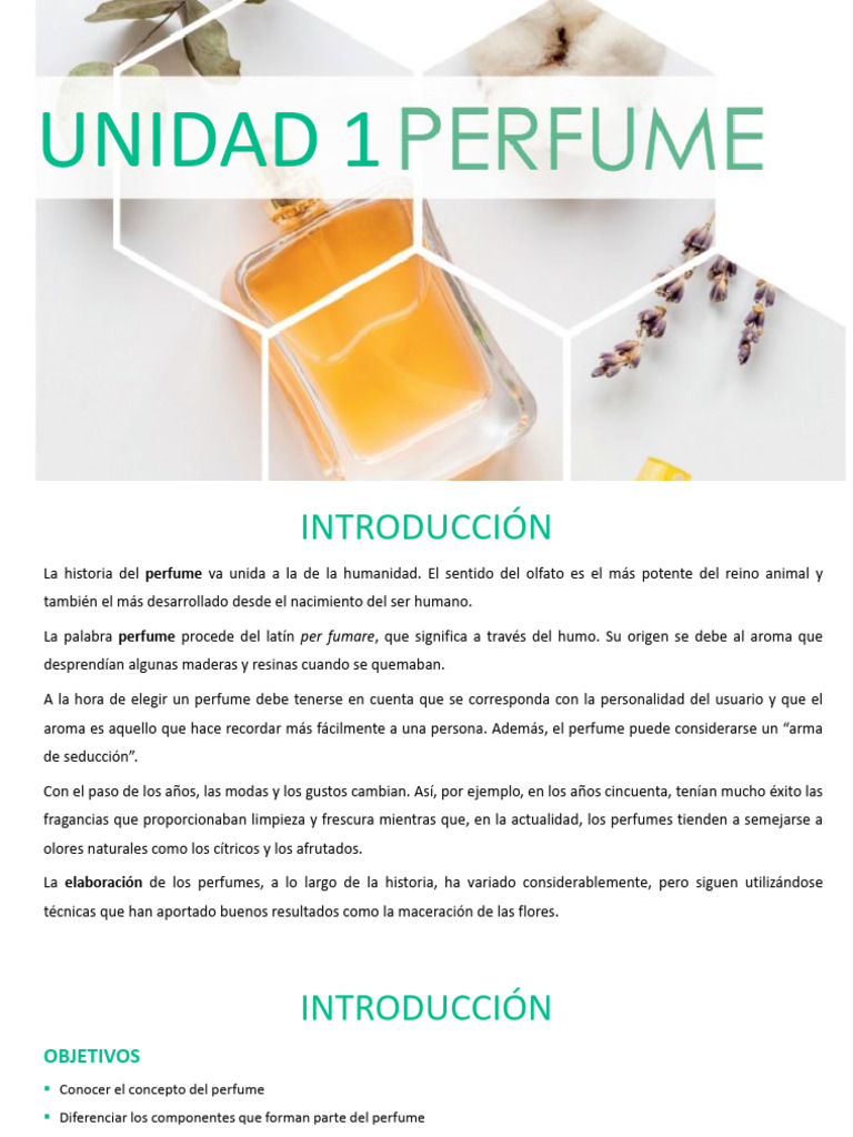 Historia y Ciencia del Perfume | PDF | Perfume | Aceite esencial