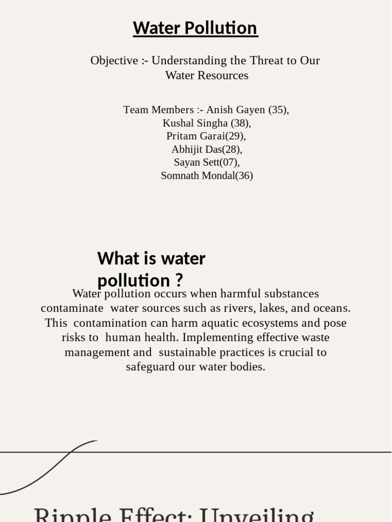 Water Pollution (EVS) | PDF | Water Pollution | Pollution