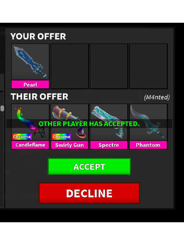 mm2 Trade Offer | PDF