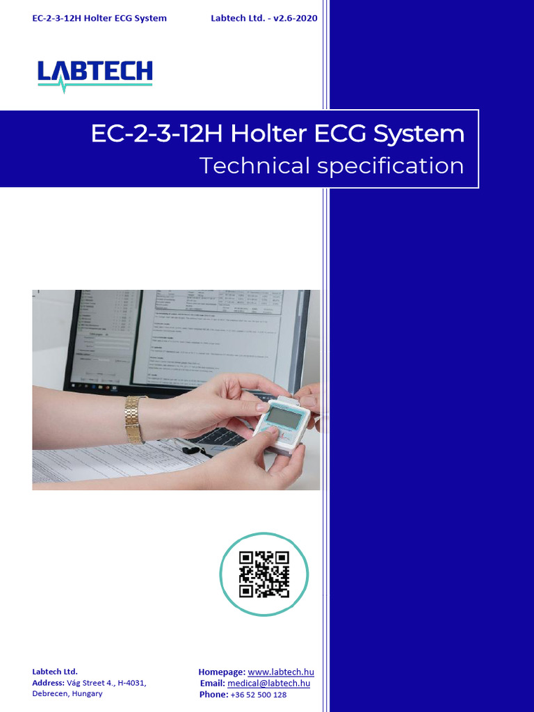 Labtech EC-2-3-12H Holter ECG Specs | PDF | Electrocardiography ...