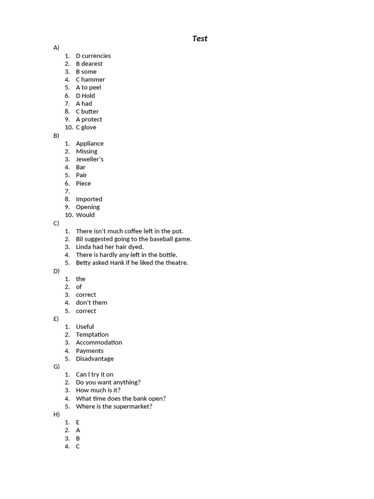 Test 7-8 UNITS | PDF