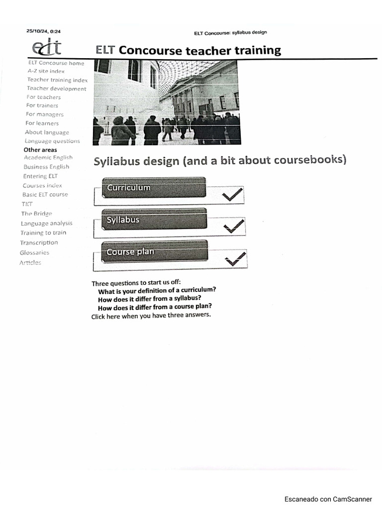 Syllabus Design | PDF