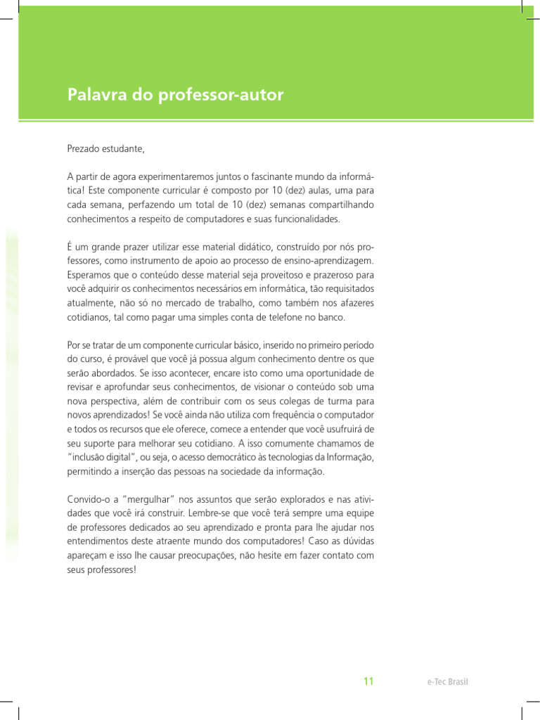 Arte Informatica Basica-11-20 | PDF | Rede de computadores | Programas