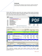 Activity Base Cost Estimate