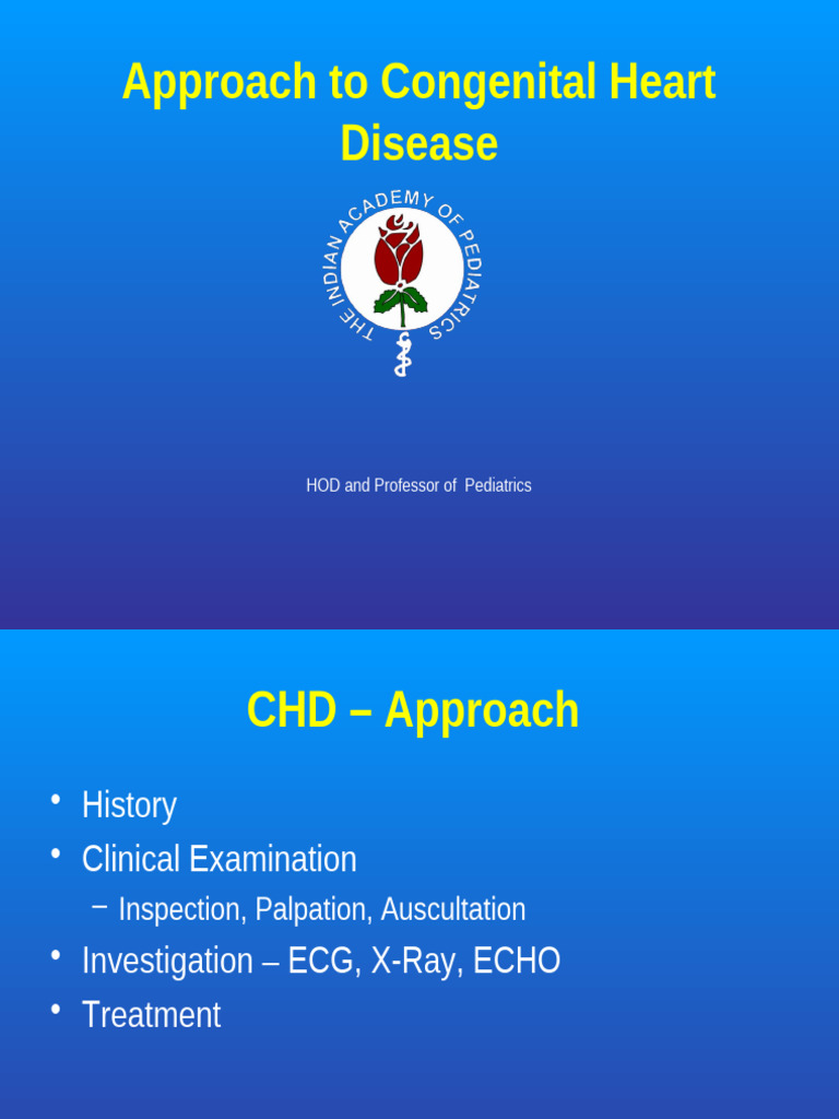 Approach To Congenital Heart Disease | PDF | Congenital Heart Defect ...