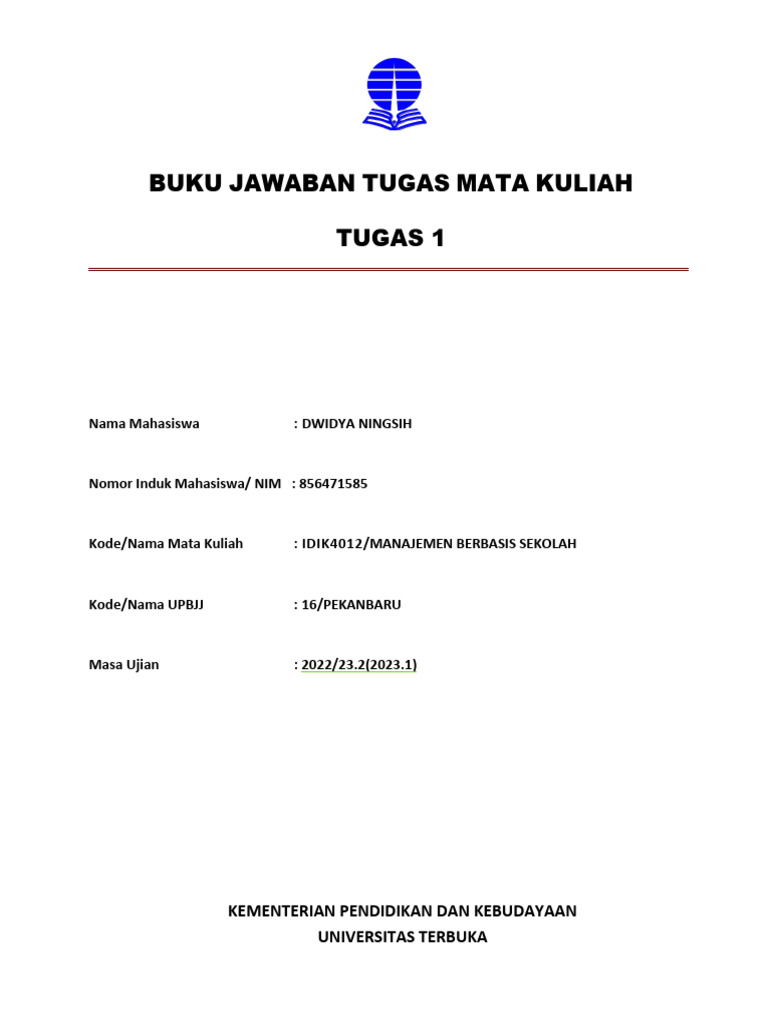 Manajemen Berbasis Sekolah: Panduan MBS | PDF