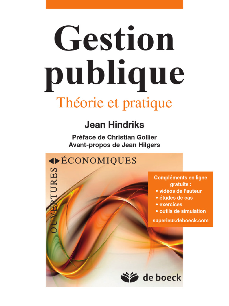 Gestion publique : théorie et enjeux pratiques | PDF | Services publics ...