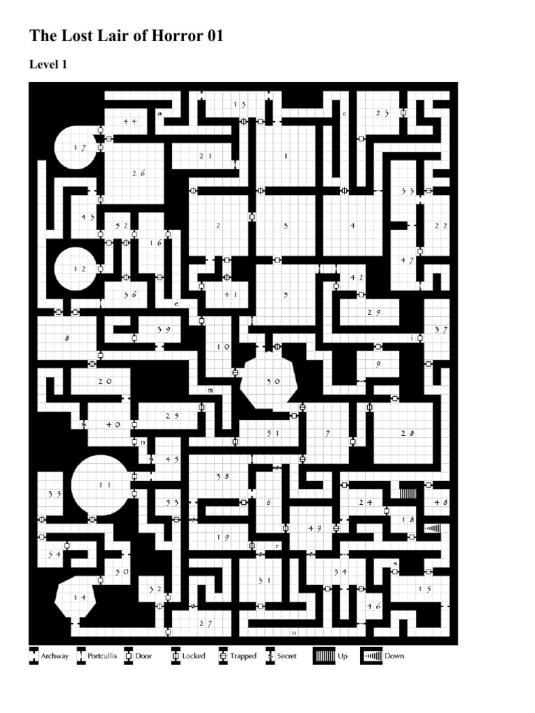 The Lost Lair of Horror Dungeon Guide | PDF