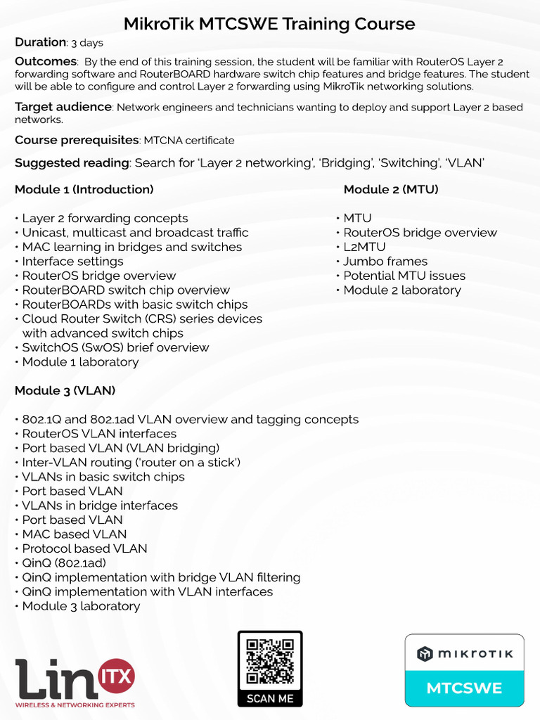 MikroTik Layer 2 Networking Training | PDF | Network Architecture ...