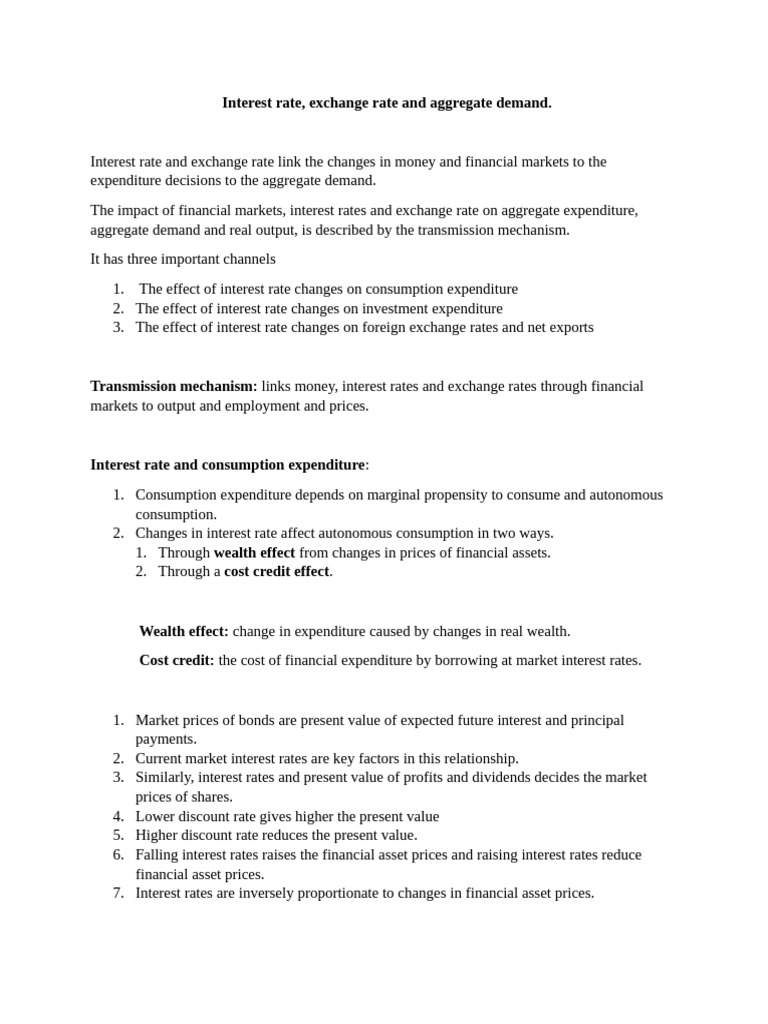 Impact of Interest Rates on Demand | PDF | Interest | Interest Rates