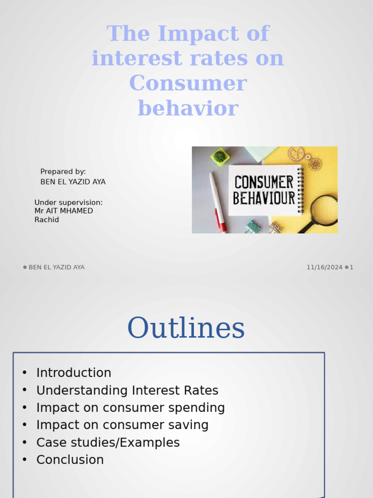 The Impact of Interest Rates On Behavior | PDF | Interest | Saving