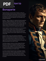 Introduction To Napoleon Bonaparte