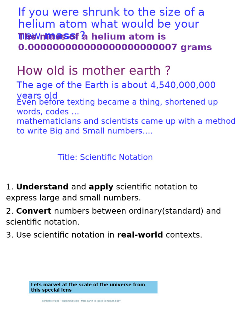 Understanding Scientific Notation Basics | PDF