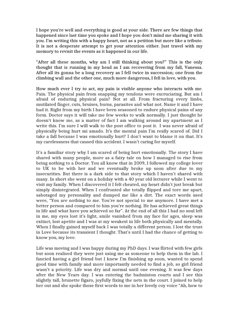 Monologue Writers Cut | PDF | Love
