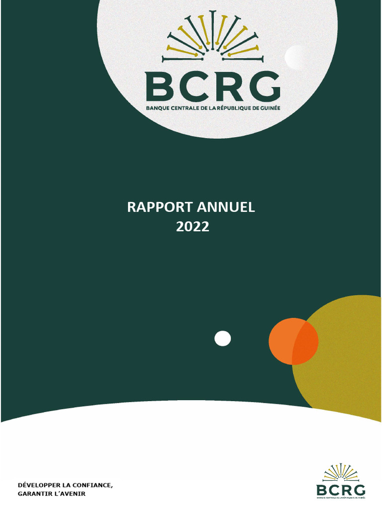 Rapport Annuel BCRG 2022 | PDF | Solde budgétaire de l'État | Inflation