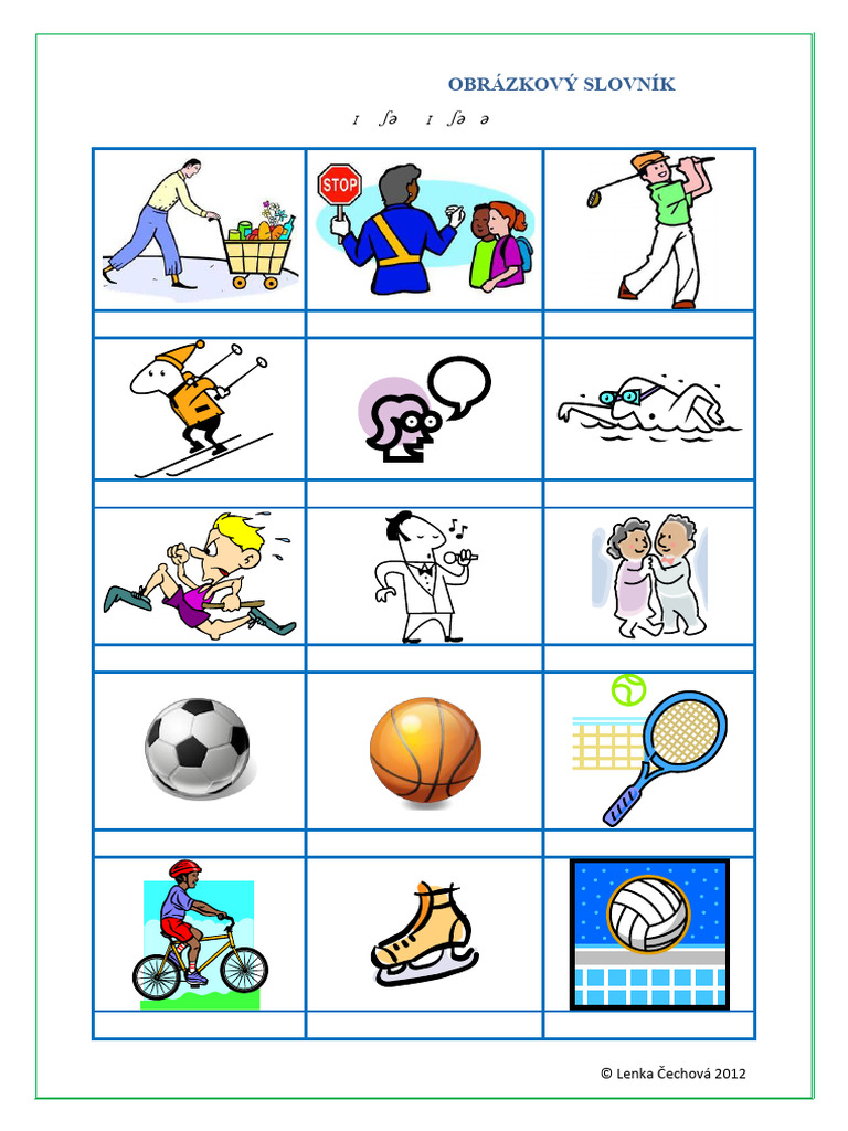 5D Picture Dictionary of Activities | PDF
