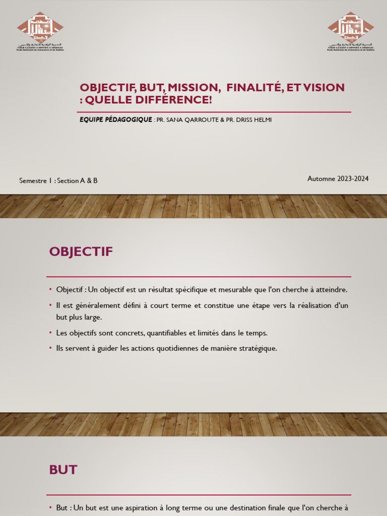 Différences entre objectif et but | PDF | Apple Inc. | Business