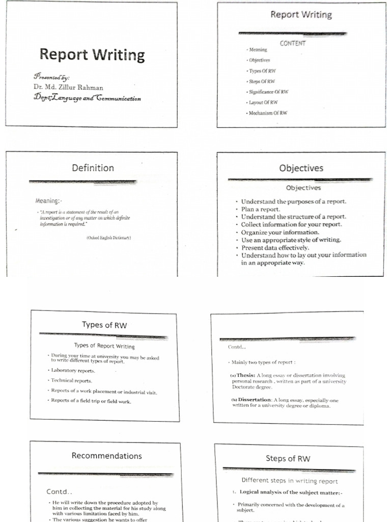 Report Writing | PDF