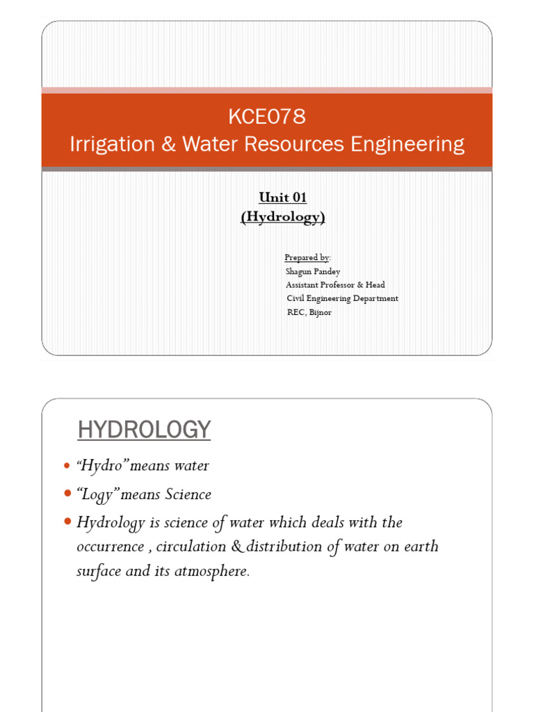 Hydrology and Rainfall Measurement Guide | PDF | Precipitation ...
