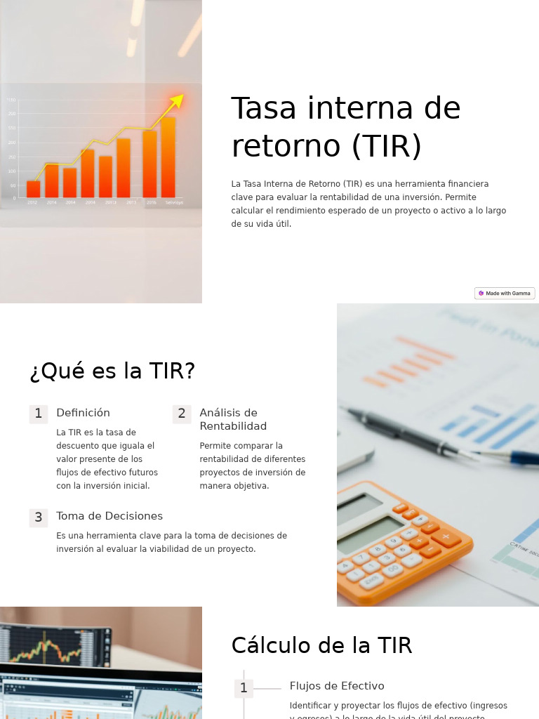 Tasa Interna de Retorno TIR 1 | PDF | Tasa interna de retorno | Inversiones