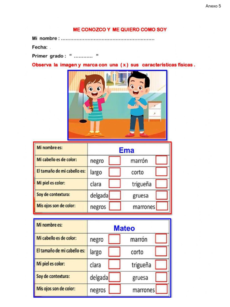 Anexos Me Reconozco y Pertenezco | PDF