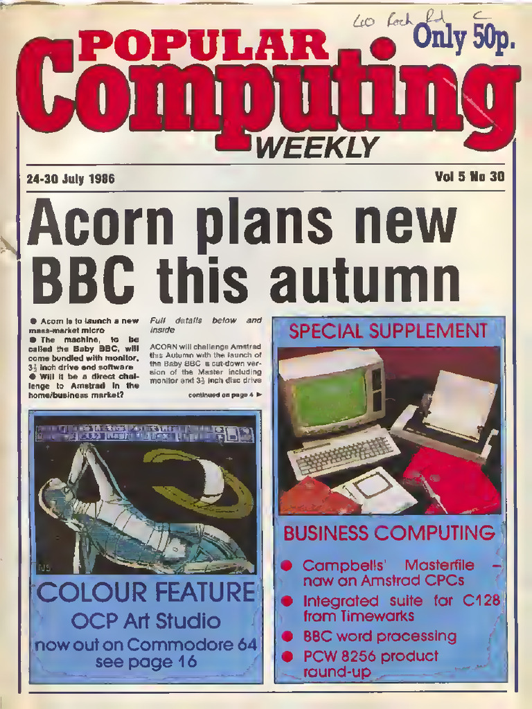 PopularComputing Weekly Issue 1986-07-24 | PDF | Computer Hardware ...