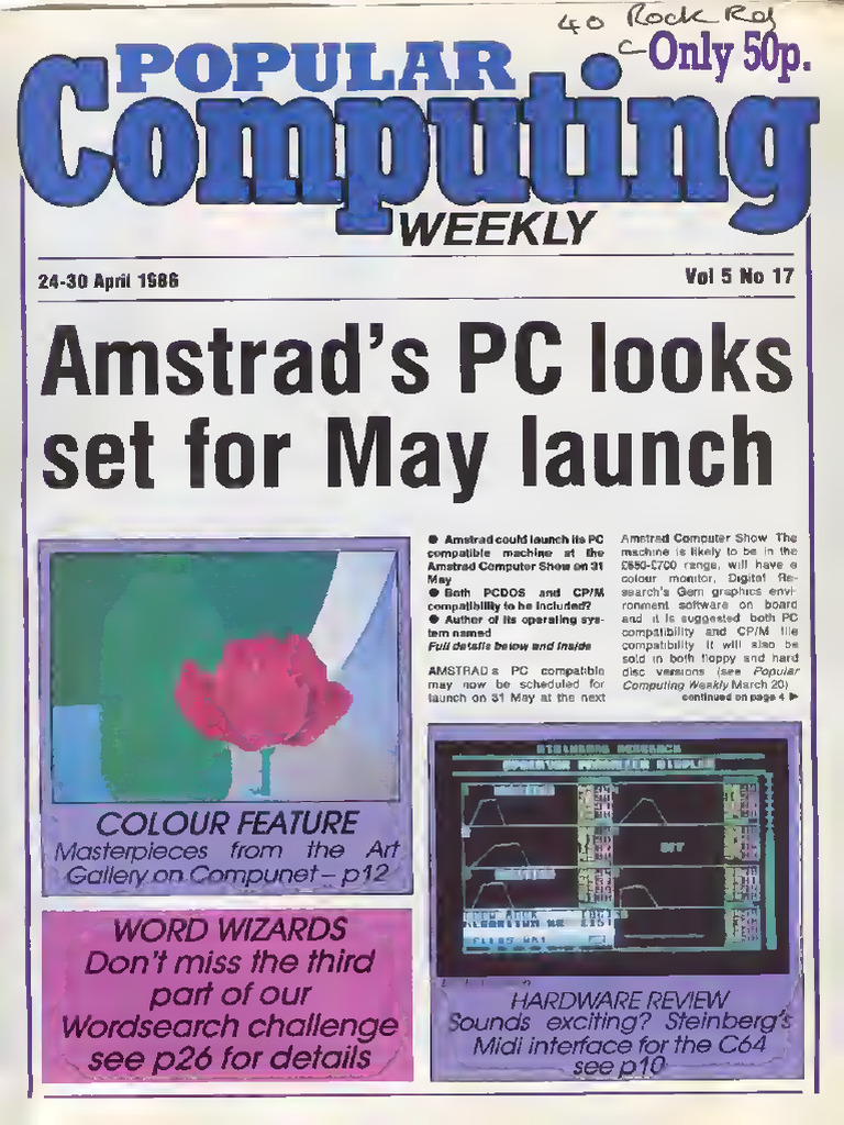 PopularComputing Weekly Issue 1986-04-24 | PDF | Synthesizer ...