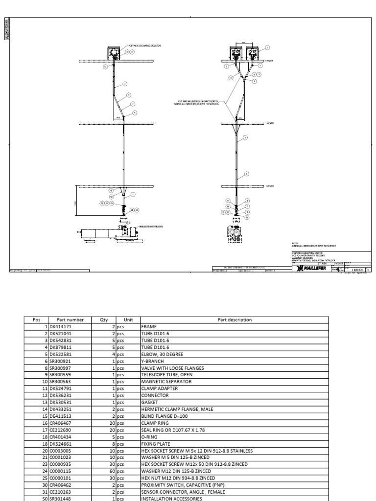 Parts List for Assembly 181421 | PDF